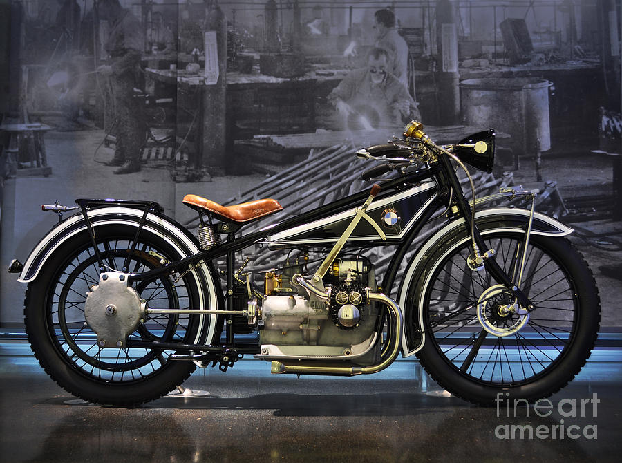 Munich Movie Photograph - BMW Vintage Motorcycle by Mary Machare