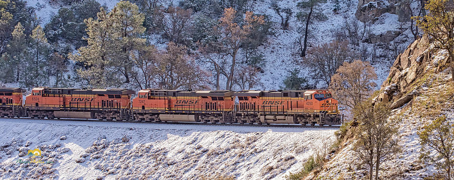Train Photograph - Bnsf4250 4 by Jim Thompson
