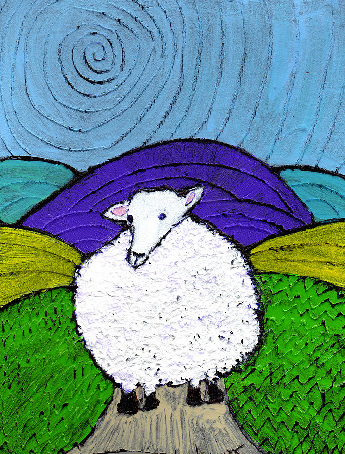 Bo Peeps Lost Sheep Painting by Wayne Potrafka