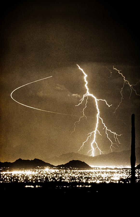 Nature Photograph - Bo Trek Lightning Art by James BO Insogna