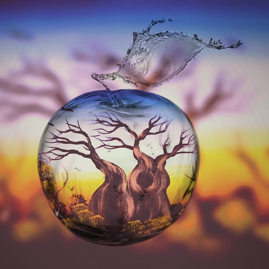 Boabob Tree Digital Art by Vijay Sharon Govender