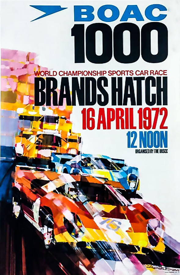 BOAC 1000 Poster Digital Art by Roger Lighterness