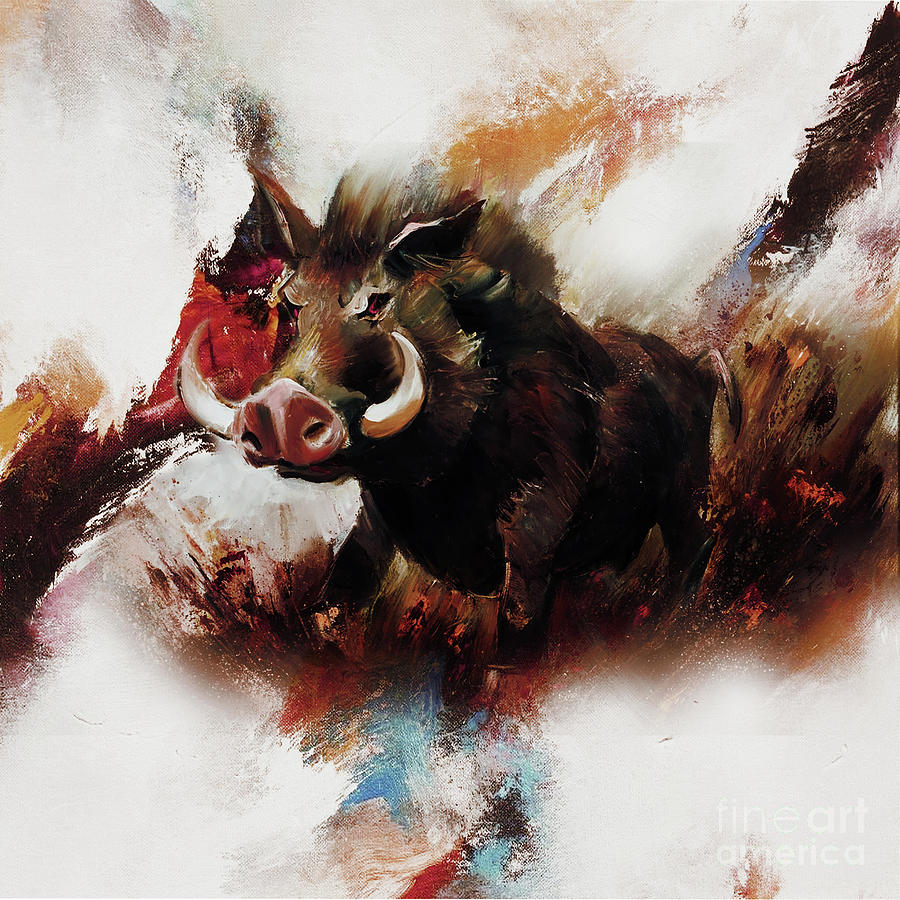 Boar  Painting by Gull G