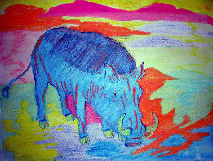 Boar Radiation Painting by Leigh Odom