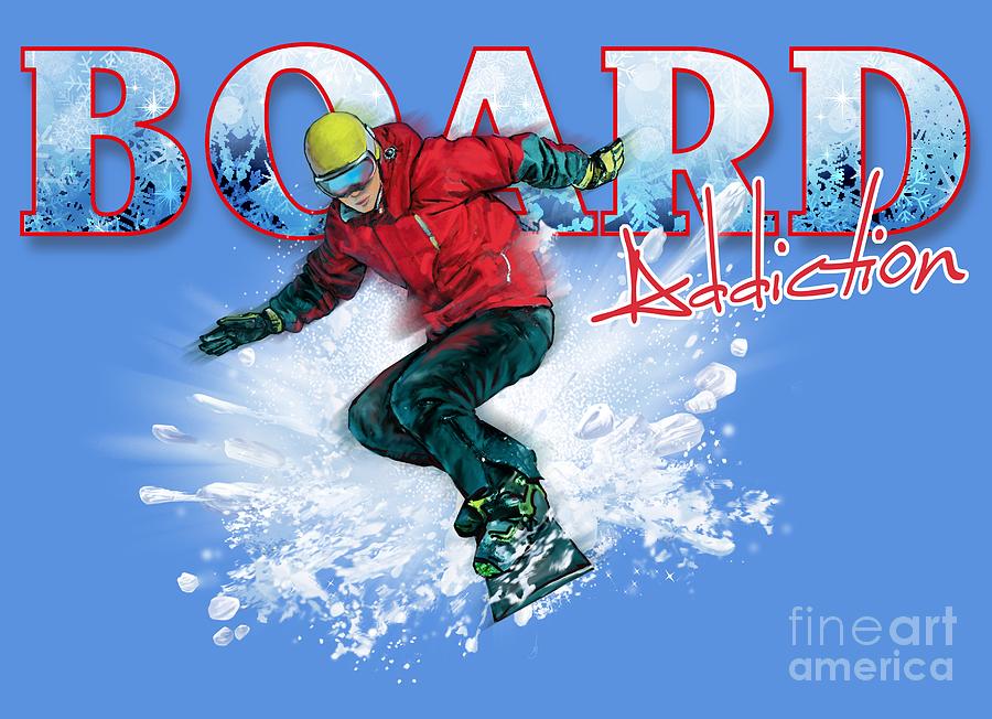 Board Addiction Painting by Robert Corsetti