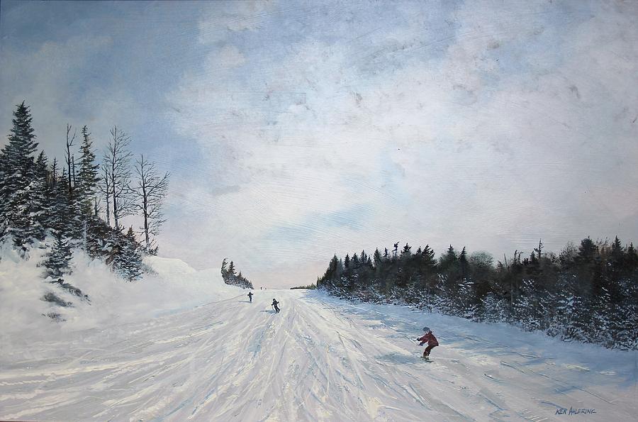 Boarder Line Painting by Ken Ahlering