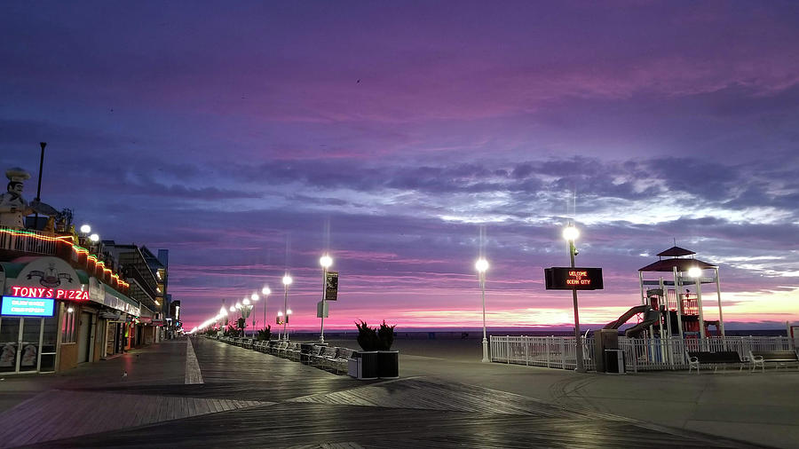 Boards Under Colorful Skies Photograph