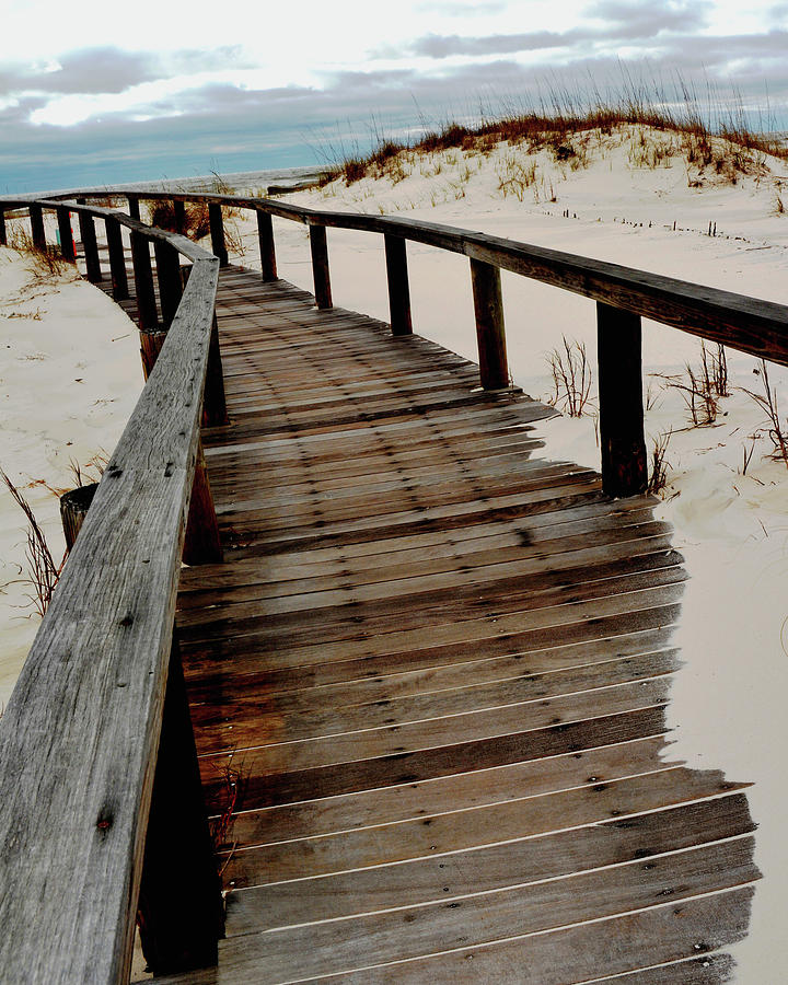 Boardwalk #2 Digital Art by Janet Duffey