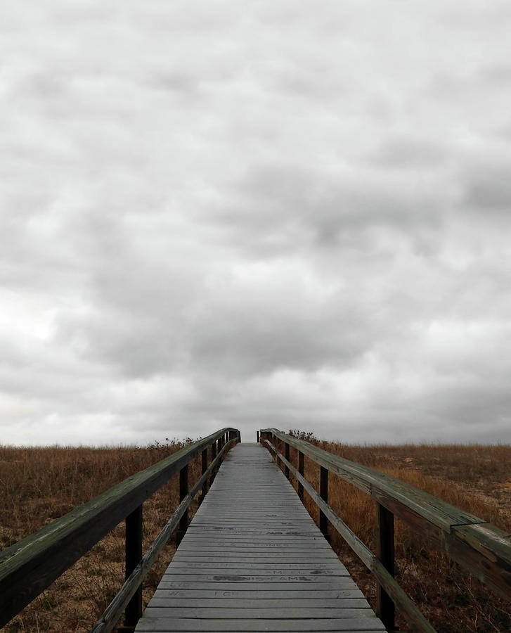Boardwalk and Ominous Sky Photograph by Brooke T Ryan