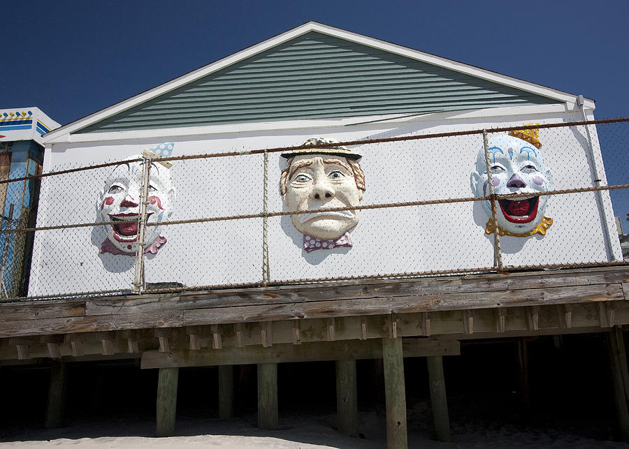 Boardwalk Clowns Photograph by Mary Haber