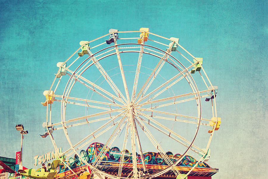 Boardwalk Ferris Wheel Photograph by Melanie Alexandra Price