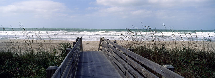 Boardwalk On The Beach, Nokomis Photograph by Panoramic Images