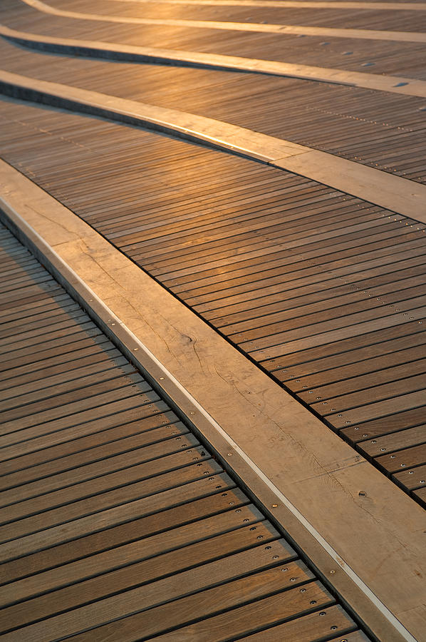 Abstract Photograph - Boardwalk by Sebastian Musial