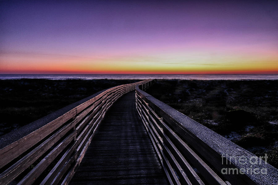 Boardwalk Sunrise Photograph by Scott Moore