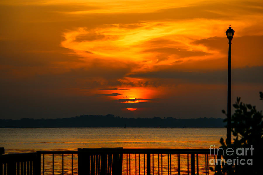 Boardwalk Sunrise Photograph by Tom Claud