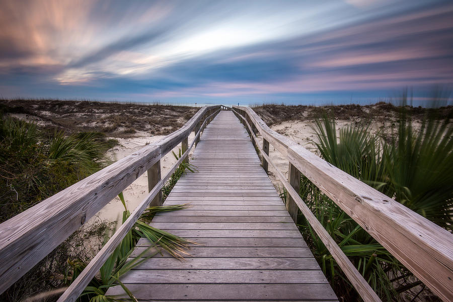 Boardwalk to the Beach Photograph by Matt Hammerstein