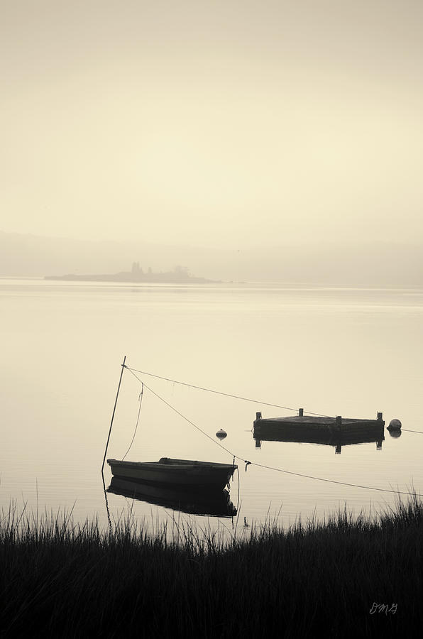Boat and Dock Taunton River Photograph by David Gordon
