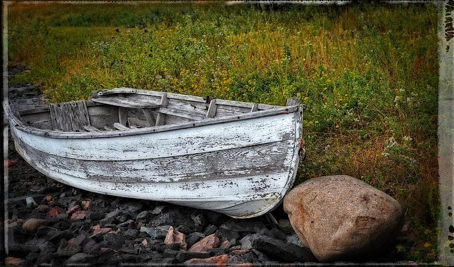 Boat Painting - Boat Art - Washed Ashore - By Sharon Cummings by Sharon Cummings