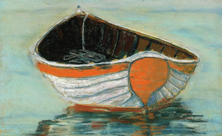 Antique Pastel - Boat by Grace Fong by Grace Fong Antique Pastel - Boat by Grace Fong by Grace Fong