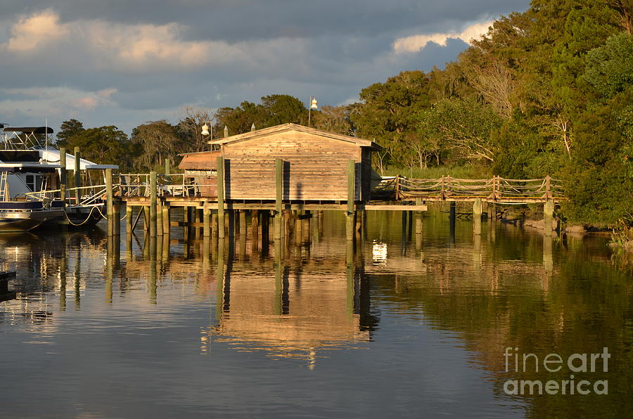 Boat House On The Altahama River Photograph by Bob Sample