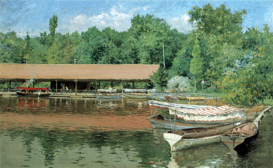 Boat House Prospect Park Photograph by William Merritt Chase