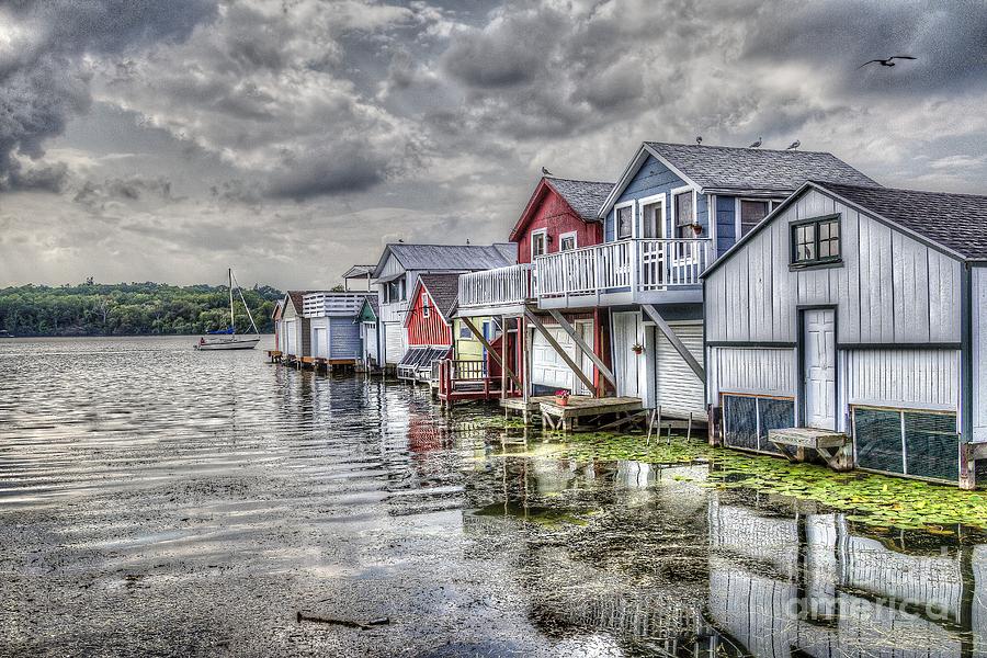 Boat Houses in the Finger Lakes Photograph by Joann Long