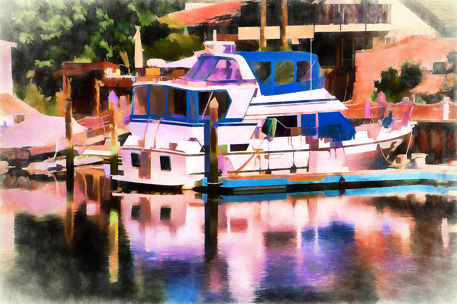 Boat in Beauty Digital Art by Terry Davis