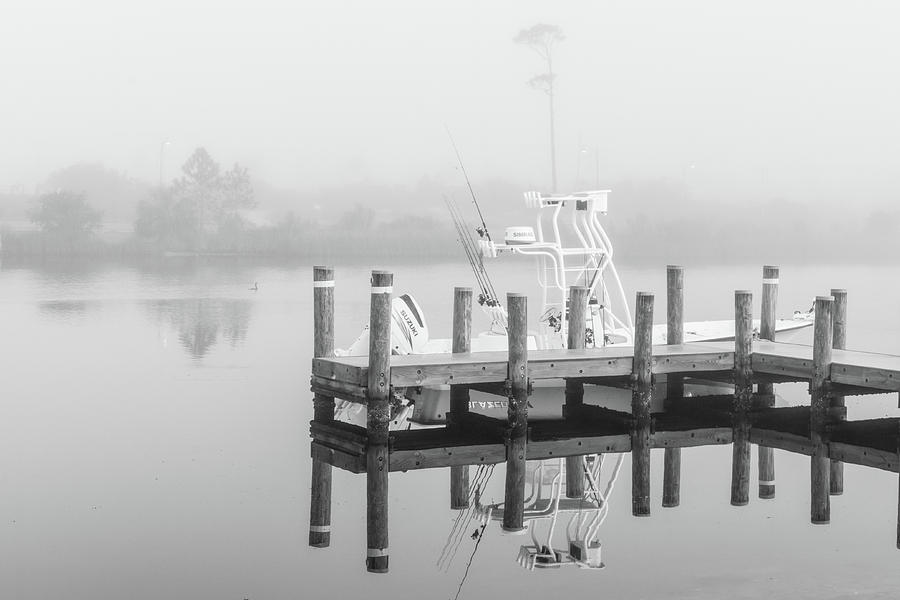 Boat in the sounds Alabama  Photograph by John McGraw