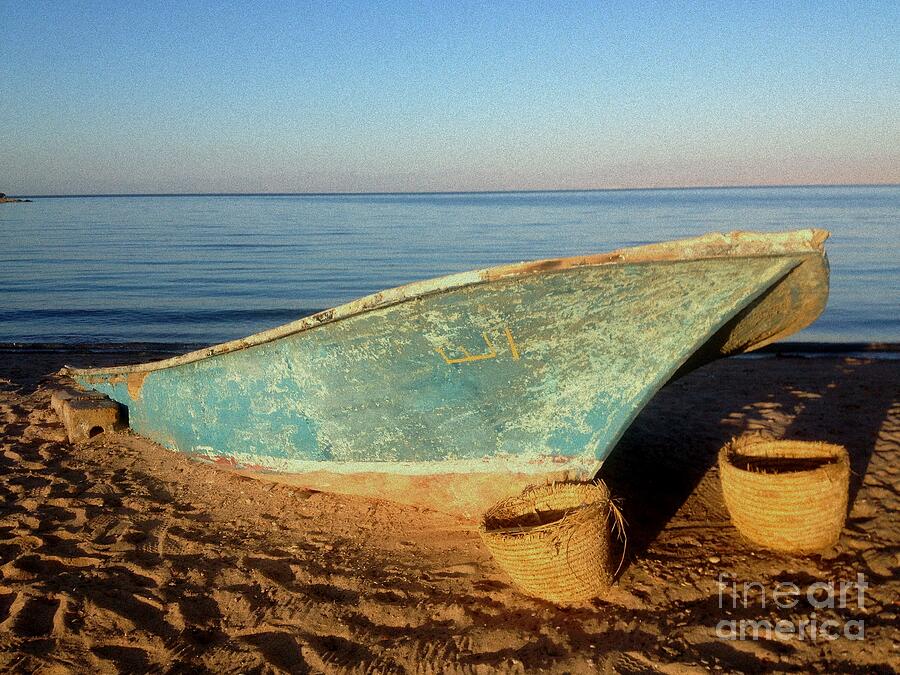 Boat on Beach Photograph by Noa Yerushalmi