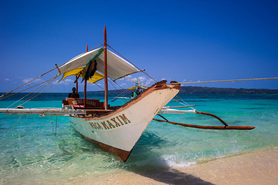 Boat on Boracay Island Photograph by Judith Barath