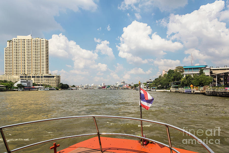 Boat on Chao Praya in Bangkok Photograph by Didier Marti