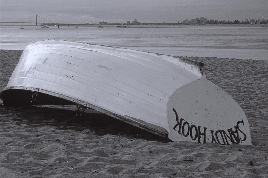 Boat On Sandy Hook Beach New Jersey Photograph By George Oze