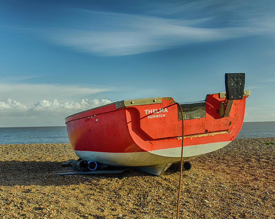 Boat on the Beach Photograph by Leah Palmer