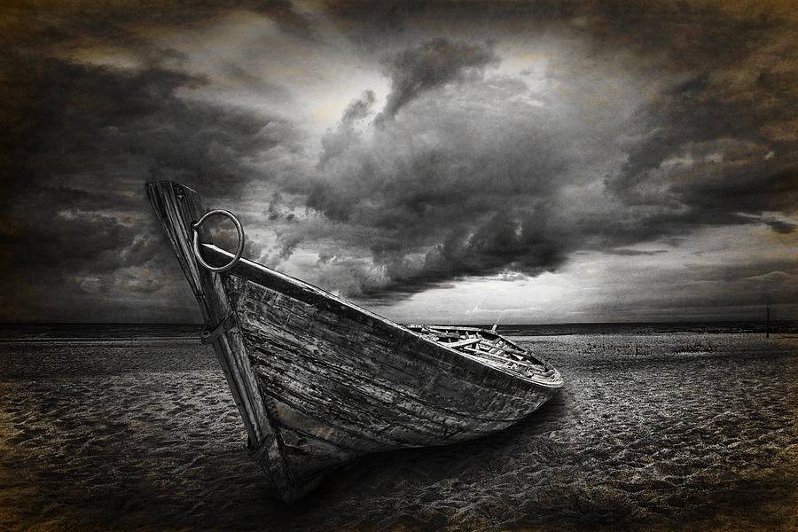 Boat on the Beach Photograph by Randall Nyhof