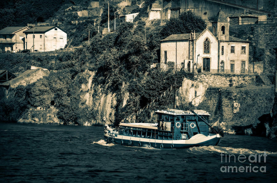 Boat Photograph - Boat on the Douro River  by Mary Machare
