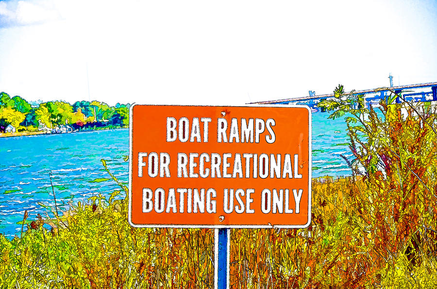 Boat ramps Painting by Jeelan Clark