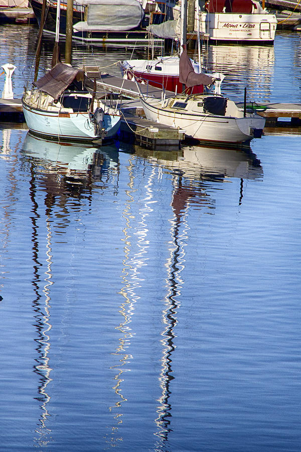 Boat Photograph - Boat Reflection #5 by Josh Manwaring