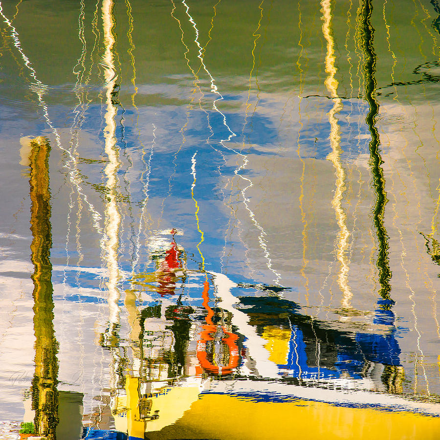 Boat reflection Photograph by Peter V Quenter