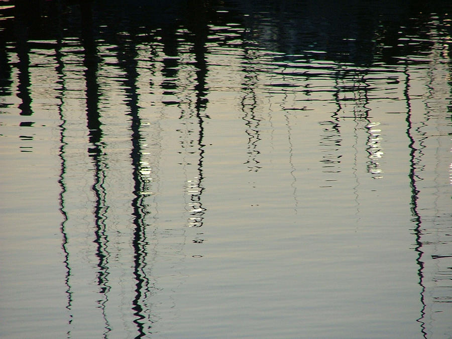 Boat Reflections Photograph by Donna Thomas