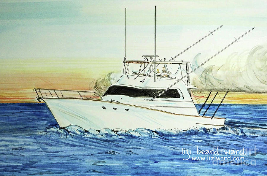 Boat Rendering Sample Painting by Lizi Beard-Ward