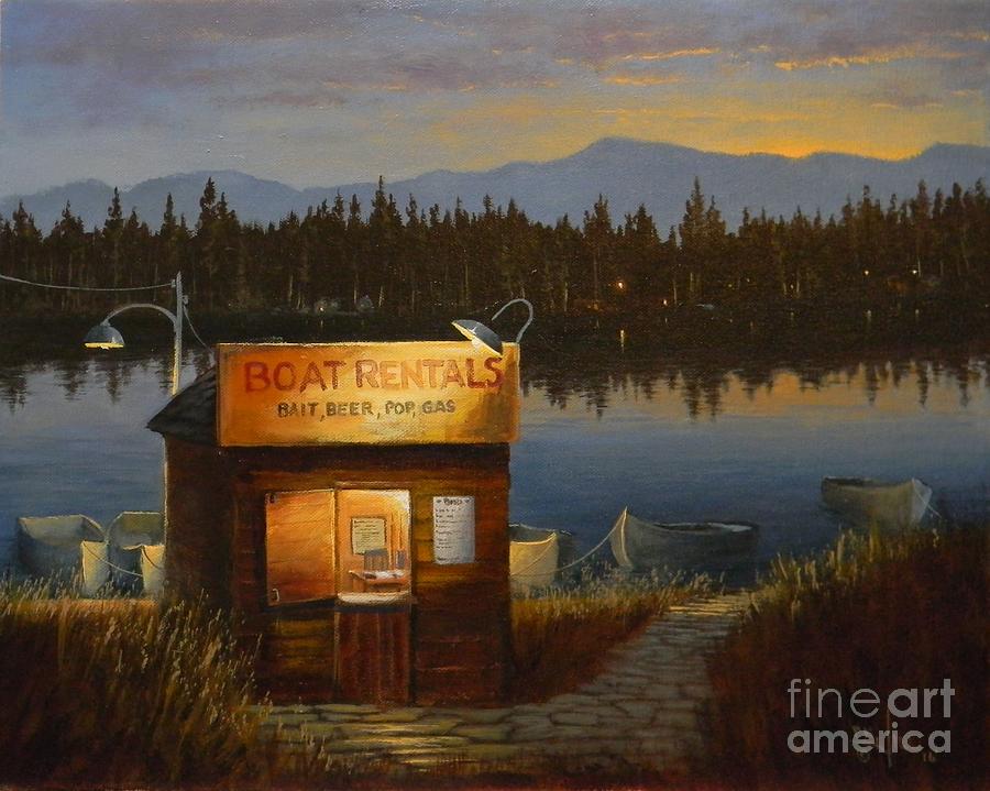 Boat Rentals Painting By Paul K Hill