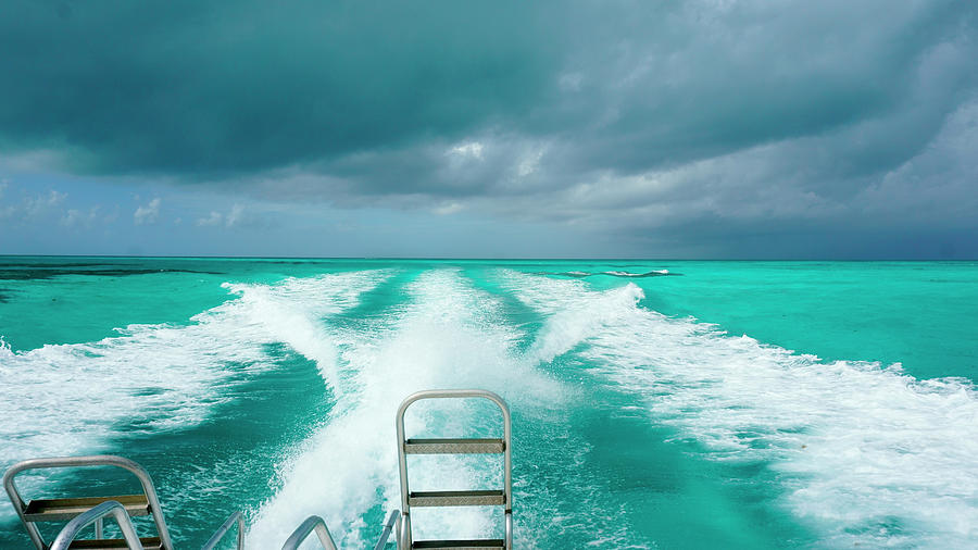 Boat ride Ambergris Caye, Belize Photograph by Waterdancer