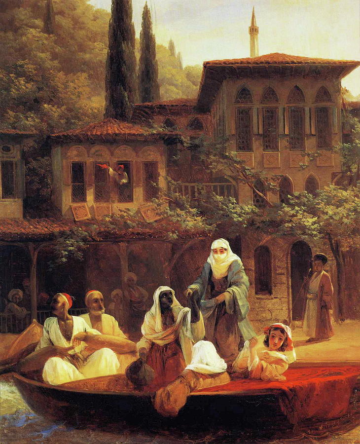 Boat Ride by Kumkapi in Constantinople Painting by MotionAge Designs