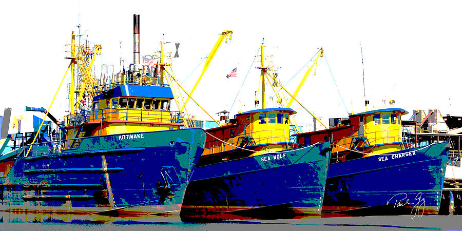 Boat Series 12 Fishing Fleet 2 Empire Photograph by Paul Gaj