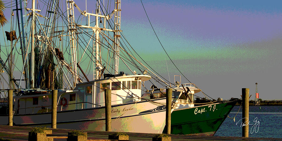 Boat Series 28 Shrimp Boats Docked Apalachicola Photograph by Paul Gaj