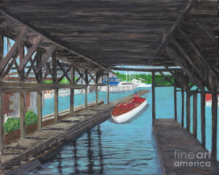 Boat Stlip Painting by Joel Charles