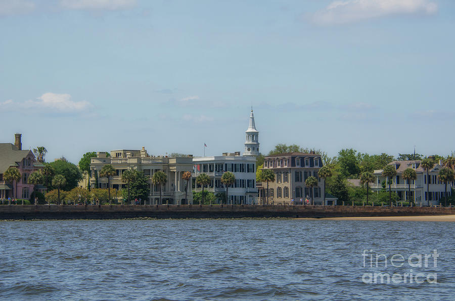 Boat View Of The Charleston Battery Photograph