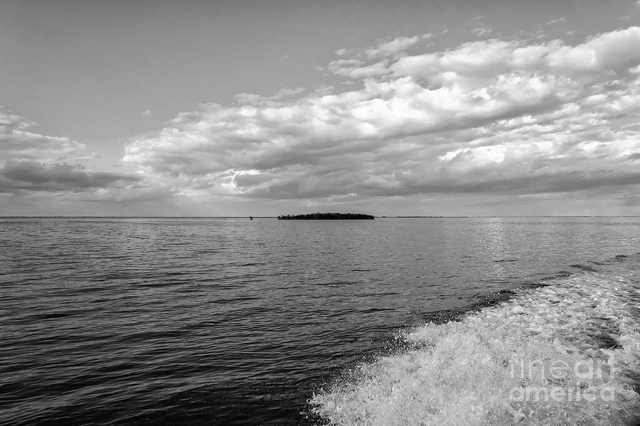 Boat Wake On Florida Bay Photograph by Louise Lindsay