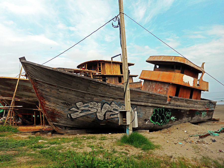 Boat Yard 5 Photograph by Ron Kandt