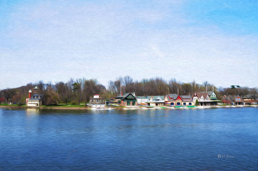 Philadelphia Photograph - Boathouse Row at the Bend by Bill Cannon